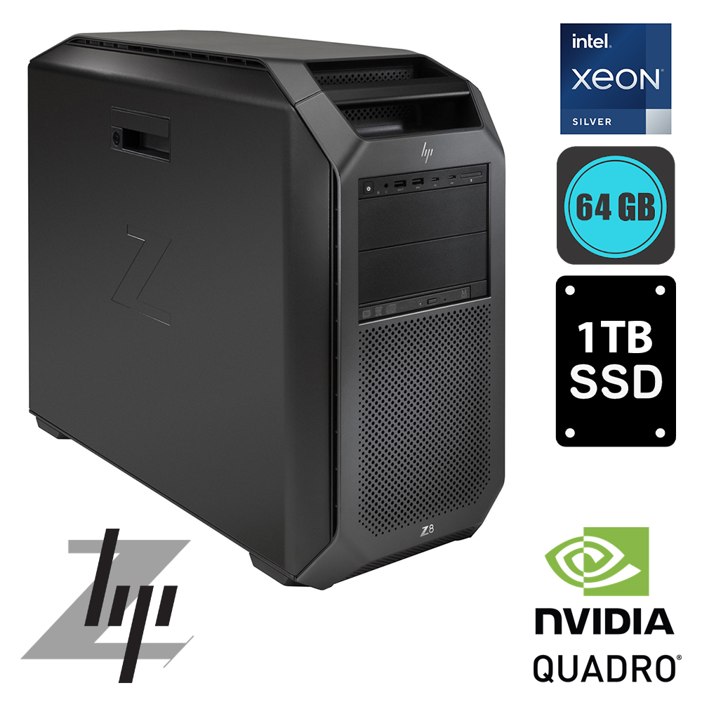 HP Z8 G4 2 x Xeon Silver Deca Core, 64GB DDR4 HP Z8 G4 2 x Xeon Silver Deca Core, 64GB DDR4
